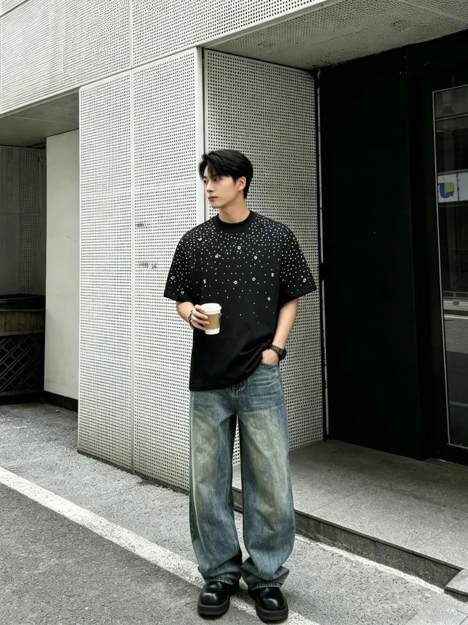 Louis Vuitton/Louis Vuitton starry printed short sleeves